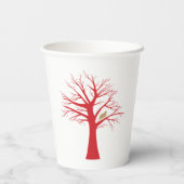 Gobelets En Papier Perdrix de Noël dans un arbre (Verso)