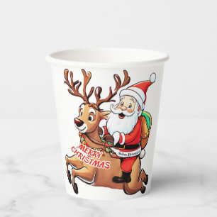 Gobelets En Papier Père Noël