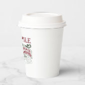 Gobelets En Papier Père Noël approuvé North Pôle cacao chaud Noël (Gauche)