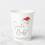 Gobelets En Papier Père Noël Baby Christmas Baby shower (Recto)