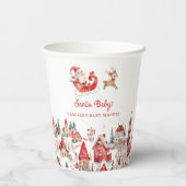 Gobelets En Papier Père Noël Baby Christmas Baby shower tasse de papi (Verso)