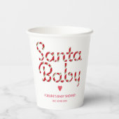 Gobelets En Papier Père Noël Baby Christmas Baby showers tasses (Verso)