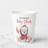 Gobelets En Papier Père Noël Baby Polar Teddy Bear Noël (Verso)