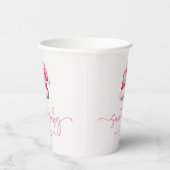 Gobelets En Papier Père Noël Baby rose Casquette Noël Baby shower de (Droite)