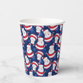 Gobelets En Papier Père Noël de Noël avec Sucre de canne et flocons d (Verso)