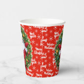 Gobelets En Papier Père Noël de vacances (Droite)