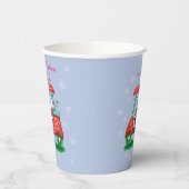 Gobelets En Papier Père Noël In Golf Panier Joyeux Noël Par-Tee! (Gauche)