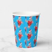 Gobelets En Papier Père Noël Manatee Noël Holiday (Droite)