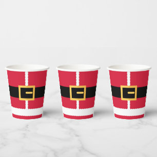 Gobelets En Papier Père Noël minimaliste de Noël