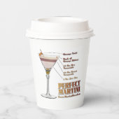 Gobelets En Papier Perfect Martini Cocktail Recette Art (Verso)