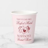 Gobelets En Papier Perfect Match Matchbox Bridal Shower (Verso)