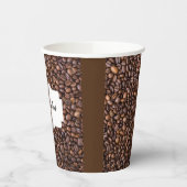 Gobelets En Papier Perfect Personnalisé Fèves De Café Mélange Simple (Gauche)
