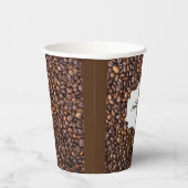 Gobelets En Papier Perfect Personnalisé Fèves De Café Mélange Simple (Droite)