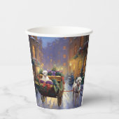 Gobelets En Papier Période de fêtes de Noël maltaise (Recto)