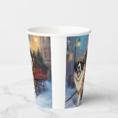 Gobelets En Papier Période de fêtes de Noël Saint-Bernard (Gauche)