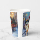 Gobelets En Papier Période de fêtes de Noël Saint-Bernard (Droite)