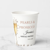 Gobelets En Papier Perles Et Parquet La Douche Mariale (Verso)