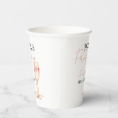 Gobelets En Papier Perles & Prosecco Fard Roseaux Mariage (Droite)