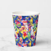 Gobelets En Papier Perroquets aquarelles (Verso)