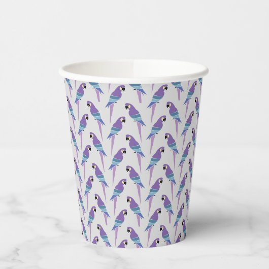Gobelets En Papier Perroquets pourpres (Gauche)