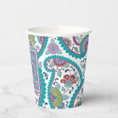 Gobelets En Papier Persian Boteh Paisley 100e Anniversaire Document C (Gauche)