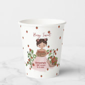 Gobelets En Papier Personalized Berry Sweet Baby Shower Disposable  (Recto)
