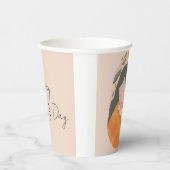 Gobelets En Papier Personalized Boho Botanical Watercolor Celebration (Droite)