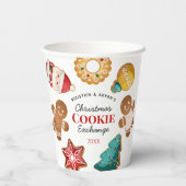 Gobelets En Papier Personalized Christmas Cookie Exchange Gingerbread (Verso)