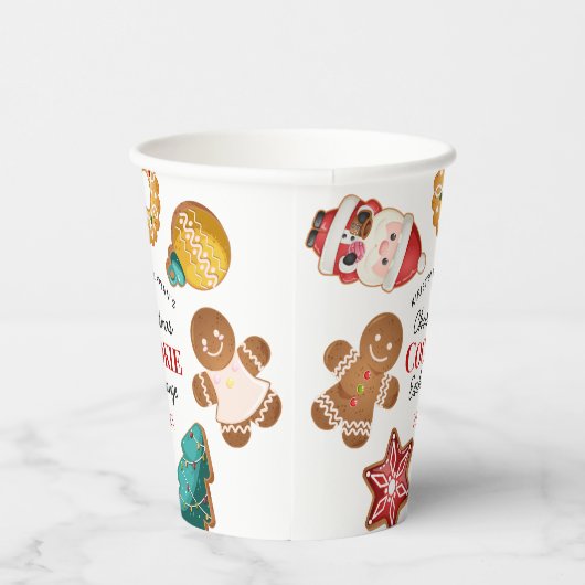 Gobelets En Papier Personalized Christmas Cookie Exchange Gingerbread (Droite)
