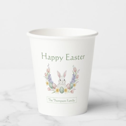 Gobelets En Papier Personalized Easter Paper Cups (Recto)