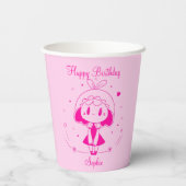 Gobelets En Papier Personalized Happy Birthday  (Verso)
