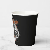Gobelets En Papier Personalized Motorcycle Legendary Rider Biker (Gauche)