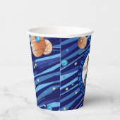 Gobelets En Papier Personalized Outer Space Galaxy Birthday (Droite)
