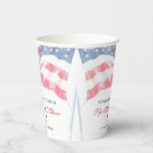 Gobelets En Papier Personalized U.S. Military Retirement (Droite)