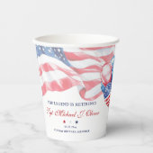 Gobelets En Papier Personalized U.S. Military Retirement (Recto)