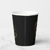 Gobelets En Papier Personalizes Birthday with Golden Frame (Droite)