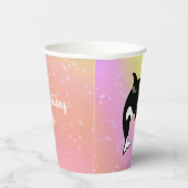 Gobelets En Papier Personnalisable Orca Killer Whale Anniversaire (Droite)