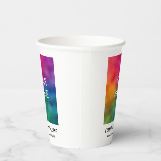 Gobelets En Papier Personnalisable Simple Propre Stylish Papercup mig (Droite)