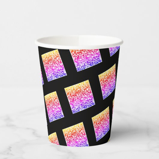 Gobelets En Papier Personnalisation de vos tasses de papier de code Q (Gauche)