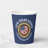 Gobelets En Papier Personnalisé 2024 TOTAL SOLAR ECLIPSE USA (Verso)