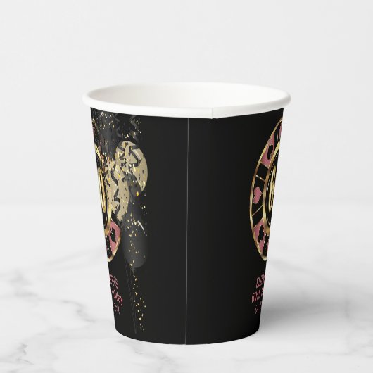 Gobelets En Papier Personnalisé 60e anniversaire Vegas Style (Droite)