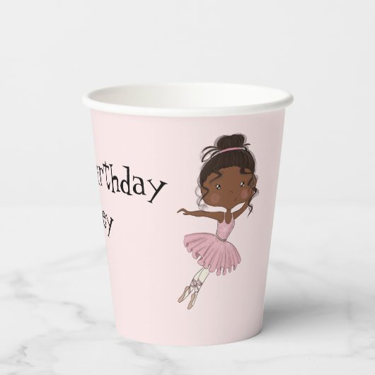 Gobelets En Papier Personnalisé Ballerina Party (Verso)
