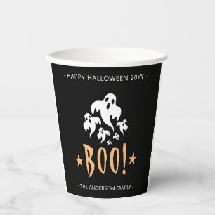 Gobelets En Papier Personnalisé Happy Halloween Boo