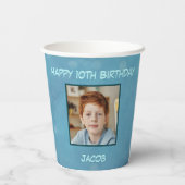 Gobelets En Papier Personnalisé Joyeux Anniversaire Iguana Modèle (Verso)