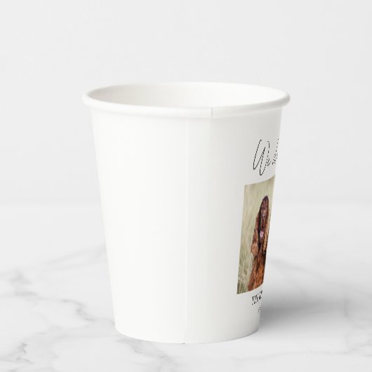 Gobelets En Papier Personnalisé nous faisons trop mariage (Droite)