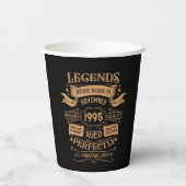 Gobelets En Papier Personnalisé Trente vintage 30e anniversaire (Verso)