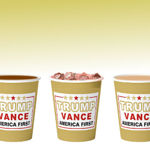 Gobelets En Papier Personnalisé, Trump 2025 L'âge d'or, l'Amérique d'