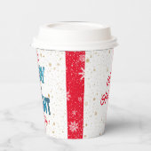 Gobelets En Papier Personnaliser Joyeuse Et Lumineuse (Gauche)