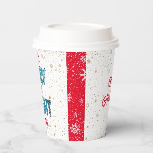 Gobelets En Papier Personnaliser Joyeuse Et Lumineuse (Gauche)