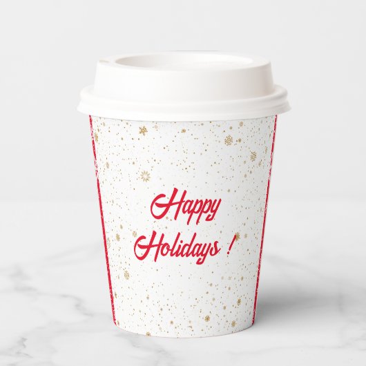 Gobelets En Papier Personnaliser Joyeuse Et Lumineuse (Verso)